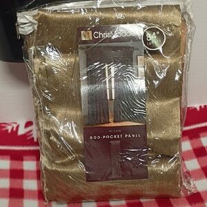 Chris Madden Gold Rod-Pocket Panel Curtain